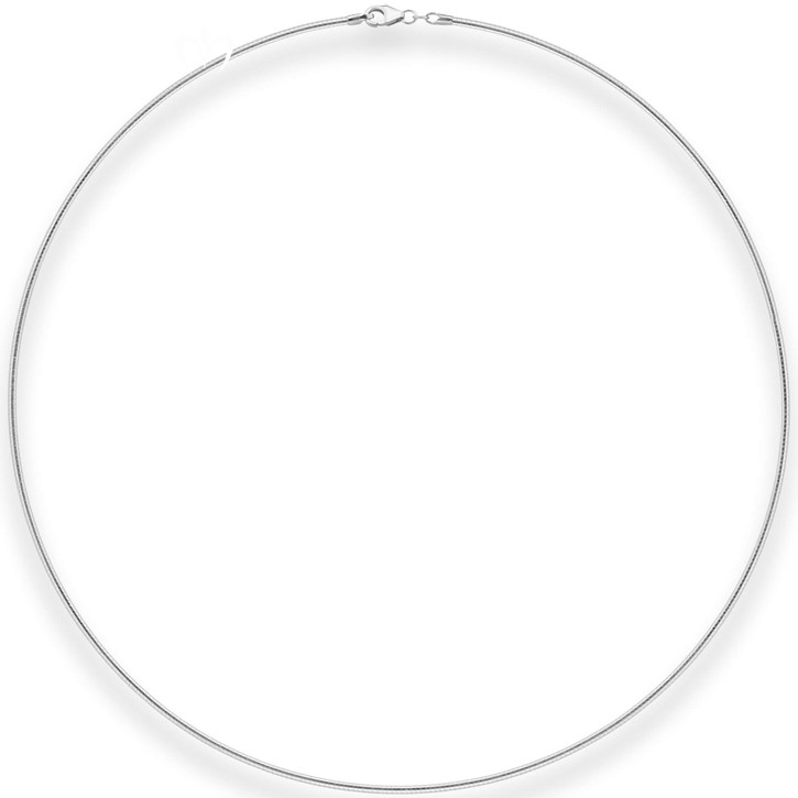1.5mm Halsreif Tondakette Omegareif aus 925 Silber 38cm