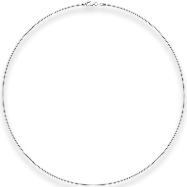 1.5mm Halsreif Tondakette Omegareif aus 925 Silber 45cm