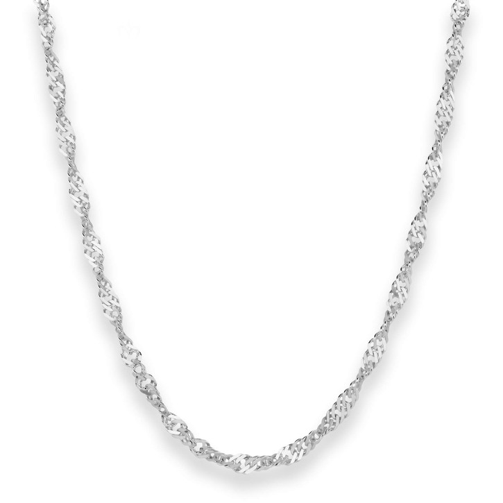 3.8mm Singapurkette aus 925 Silber 50cm