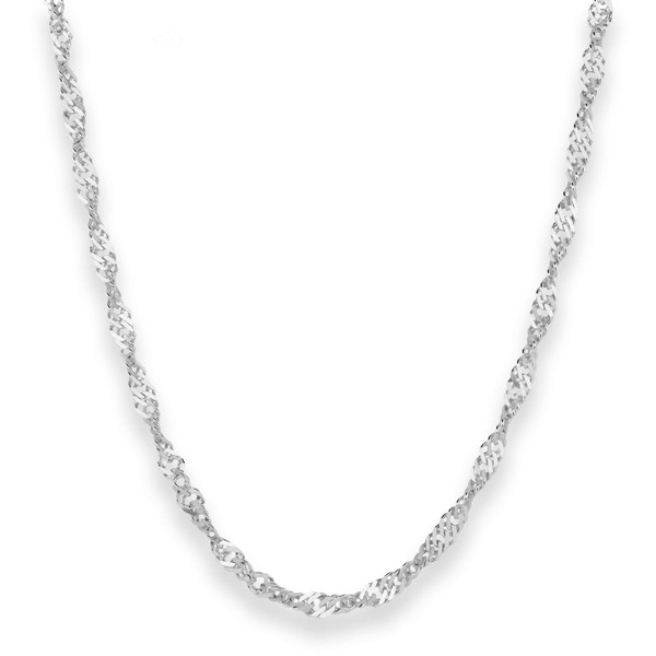 3.8mm Singapurkette aus 925 Silber 50cm