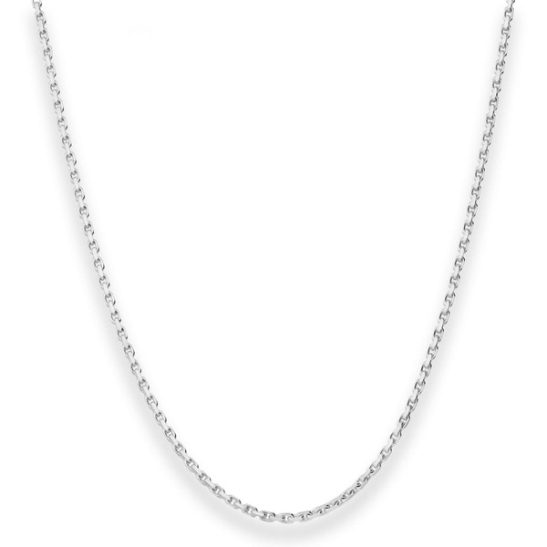 1.6mm Ankerkette diamantiert aus 925 Silber 42cm