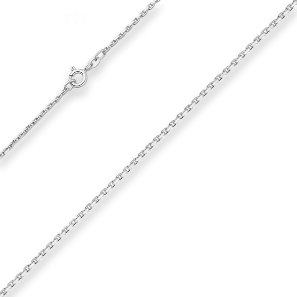 1.6mm Ankerkette diamantiert aus 925 Silber 70cm