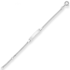2,4mm Id-Armband Panzerkette Schildband Armschmuck aus 925 Silber 12-14cm 2,4mm Id-Armband Panzerkette Schildband Armschmuck aus 925 Silber 12-14cm