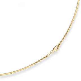 1,5mm Halsreif Tondakette Collier Omegareif Halskette aus 333 Gold Gelbgold 42cm
