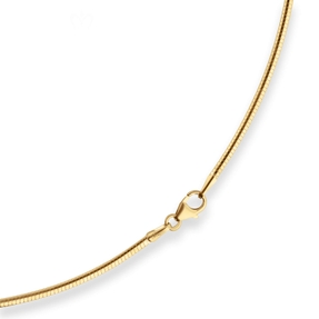 1,9mm Tondakette oval Collier Omegareif Halskette aus 333 Gold Gelbgold 42cm
