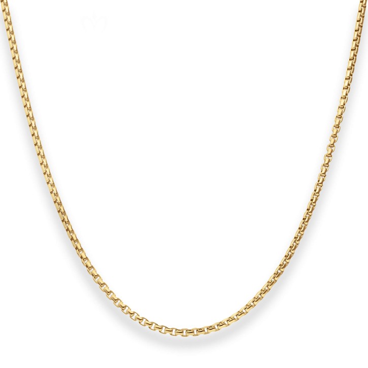 2mm Veneziakette rund aus 333 Gelbgold 60cm