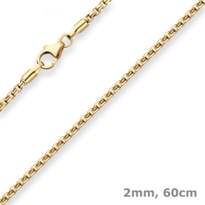 2mm Veneziakette rund Goldkette Collier Halskette aus 333 Gold Gelbgold 60cm 2mm Veneziakette rund Goldkette Collier Halskette aus 333 Gold Gelbgold 60cm