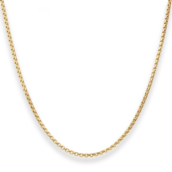 2mm Veneziakette rund aus 333 Gelbgold 60cm