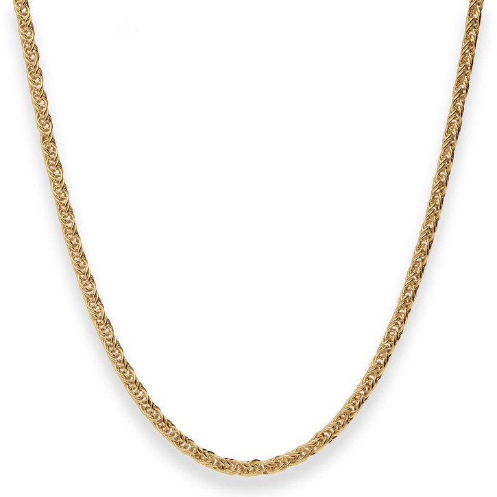3mm Fantasiekette aus 375 Gelbgold 60cm