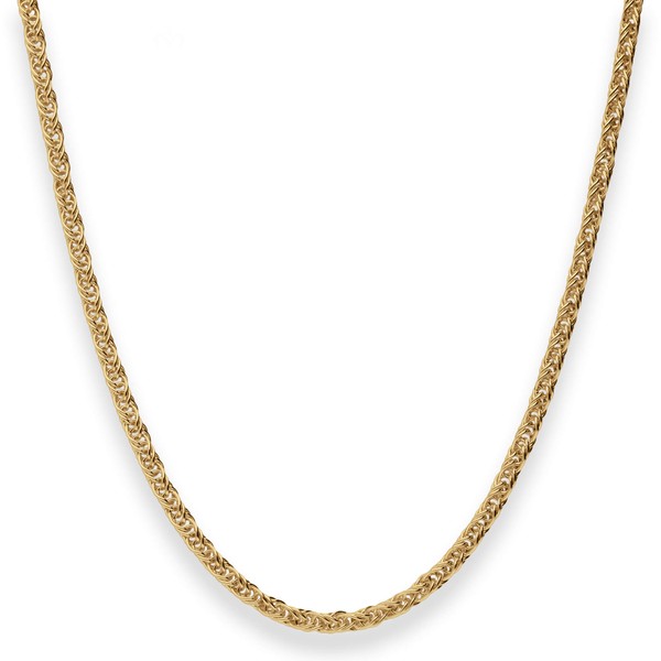 3mm Fantasiekette aus 375 Gelbgold 60cm