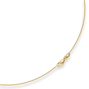 0,8mm Halsreif Tondakette Collier Omegareif Halskette aus 375 Gold Gelbgold 40cm