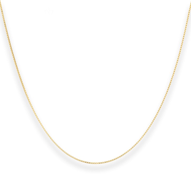 0.9mm Veneziakette aus 375 Gelbgold 70cm