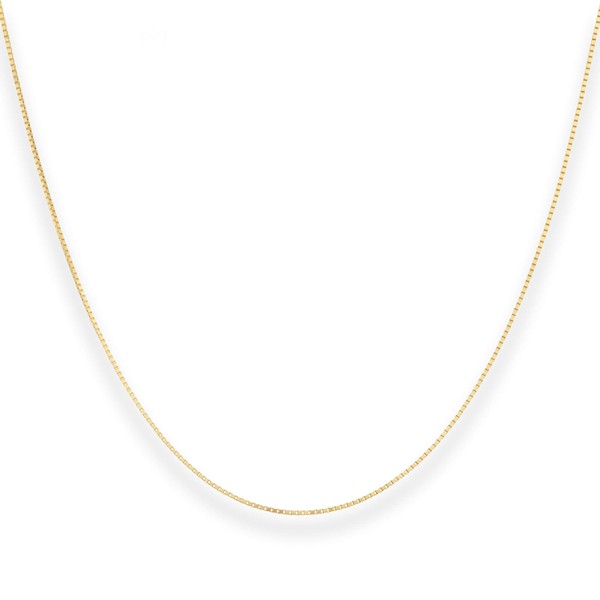0.9mm Veneziakette aus 375 Gelbgold 70cm