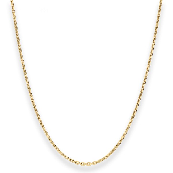 1.9mm Ankerkette diamantiert aus 585 Gelbgold 50cm