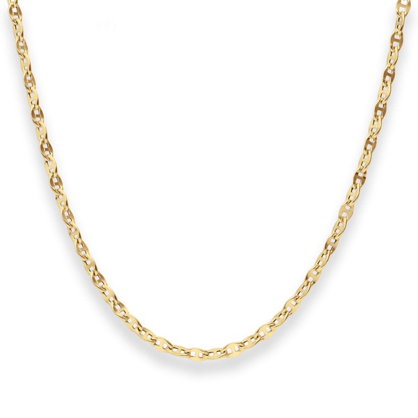 3.4mm Ankerkette-Steg aus 585 Gelbgold 50cm
