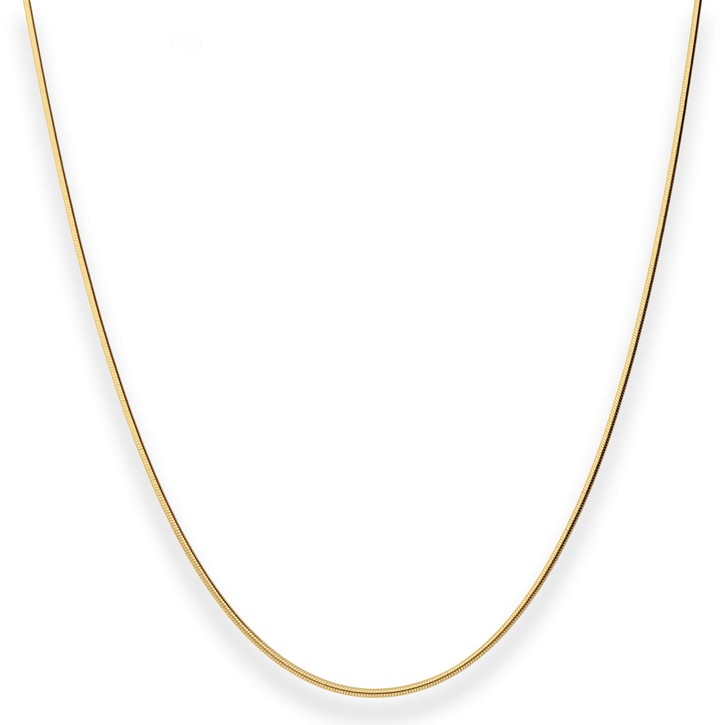 0.9mm Schlangenkette aus 585 Gelbgold 50cm