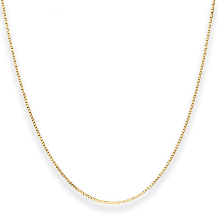 0.9mm Veneziakette aus 750 Gelbgold 38cm