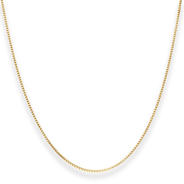 0.9mm Veneziakette aus 750 Gelbgold 38cm
