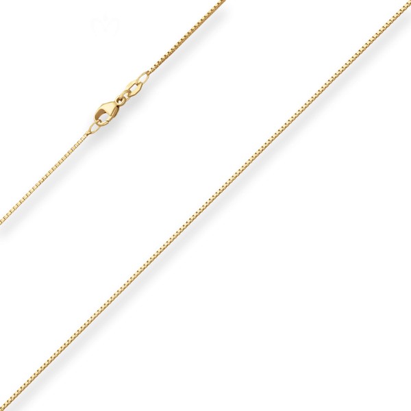 0.9mm Veneziakette aus 750 Gelbgold 50cm