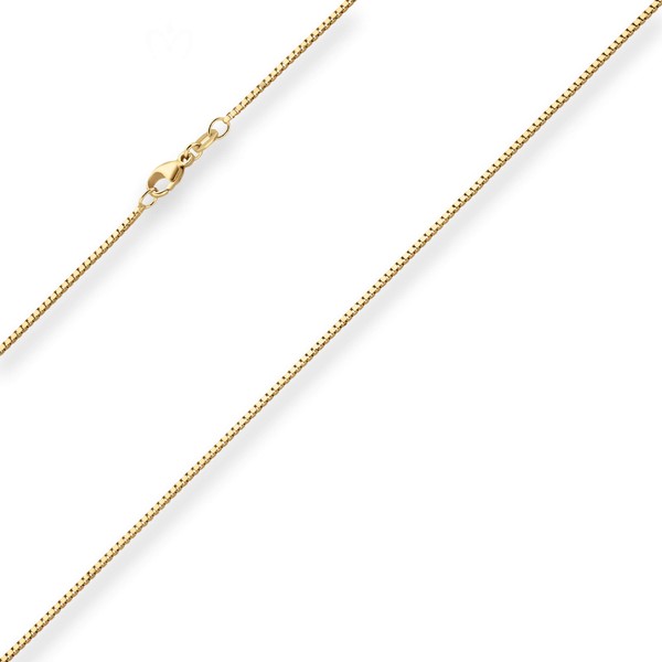 1.2mm Veneziakette aus 750 Gelbgold 50cm