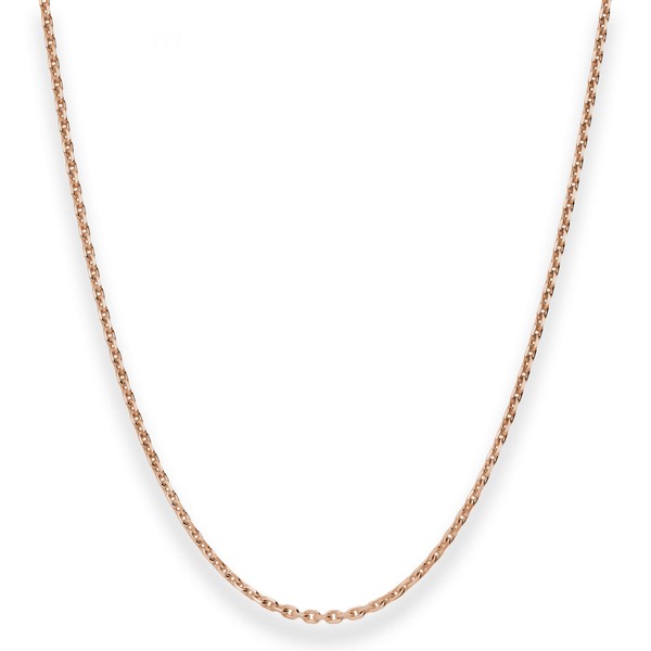 1.9mm Ankerkette diamantiert aus 585 Rotgold 55cm