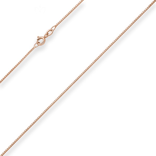 0.9mm Veneziakette aus 585 Rotgold 42cm