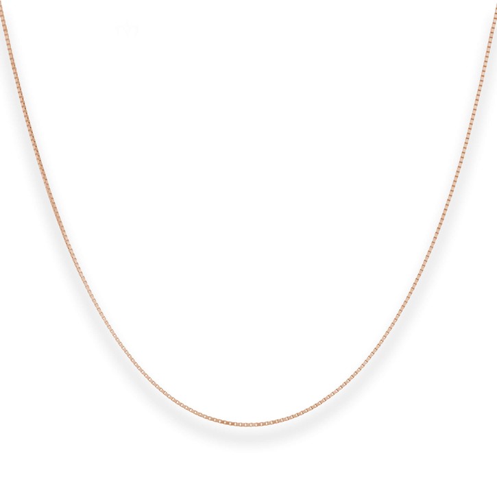0.9mm Veneziakette aus 585 Rotgold 45cm