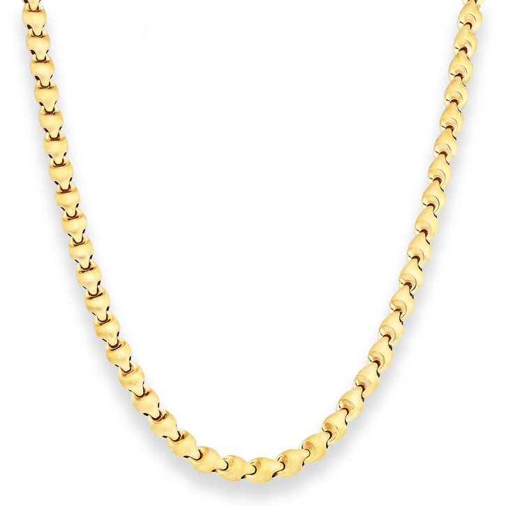 4.9mm Fantasiekette aus 750 Gelbgold 50cm