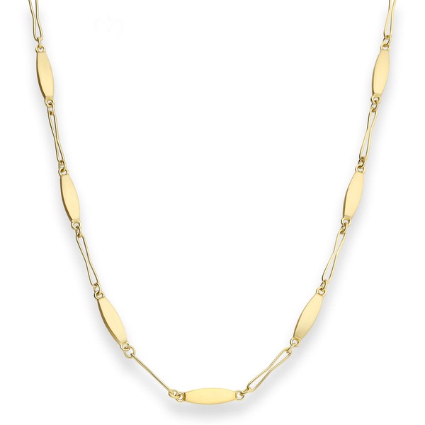 Fantasiekette aus 375 Gelbgold 45cm