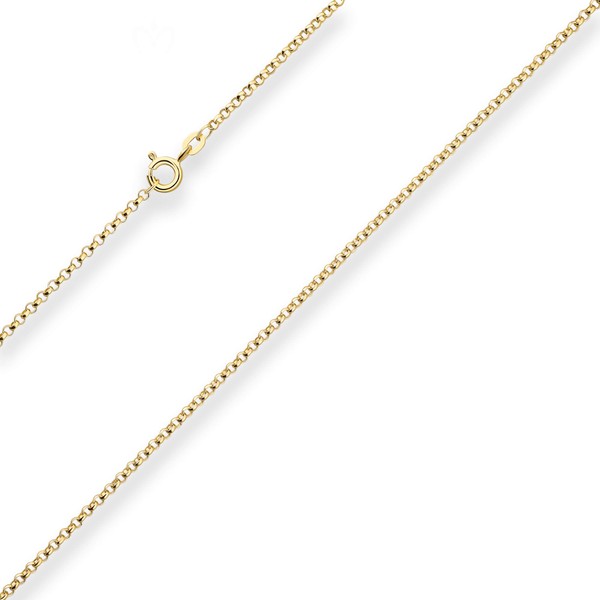 2mm Erbskette aus 585 Gelbgold 50cm