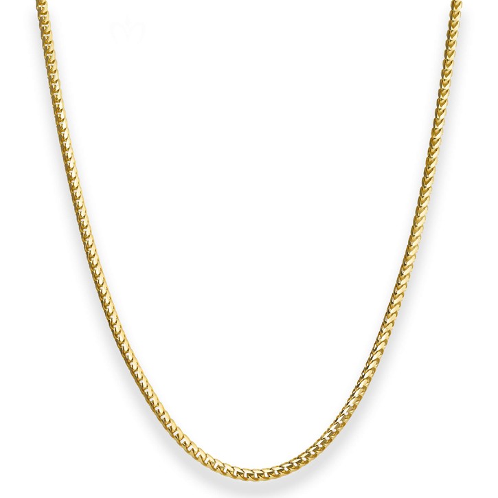 2.5mm Bingokette aus 375 Gelbgold 45cm