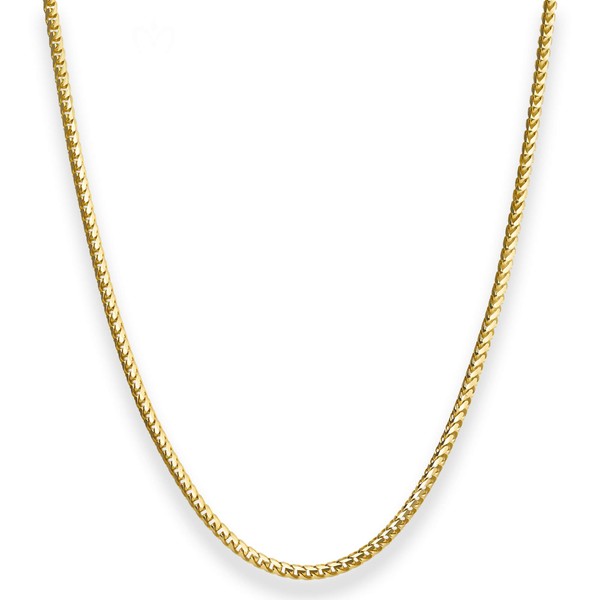 2.5mm Bingokette aus 375 Gelbgold 45cm