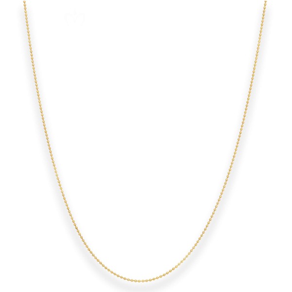 1mm Kugelkette aus 333 Gelbgold 42cm