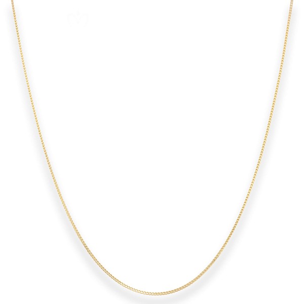 1mm Bingokette aus 585 Gelbgold 45cm