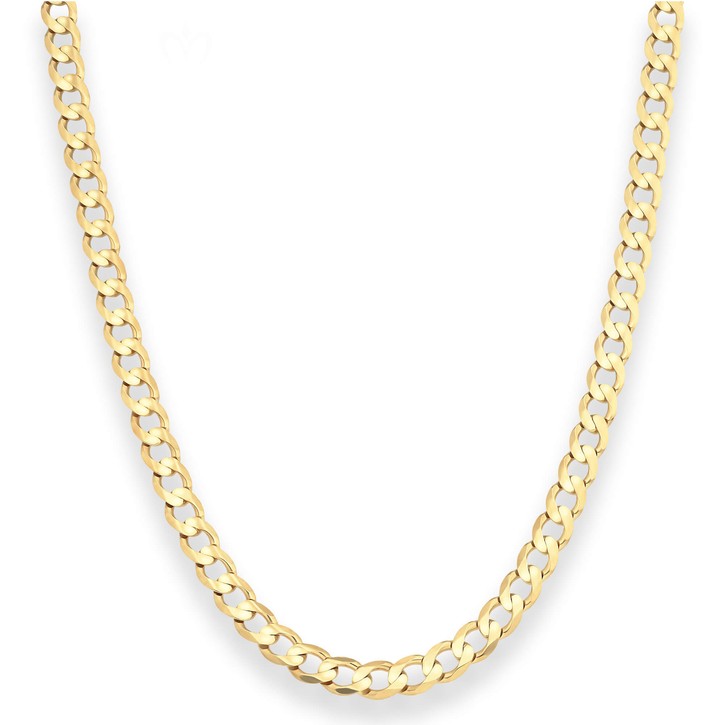 5.5mm Panzerkette weit aus 333 Gelbgold 45cm