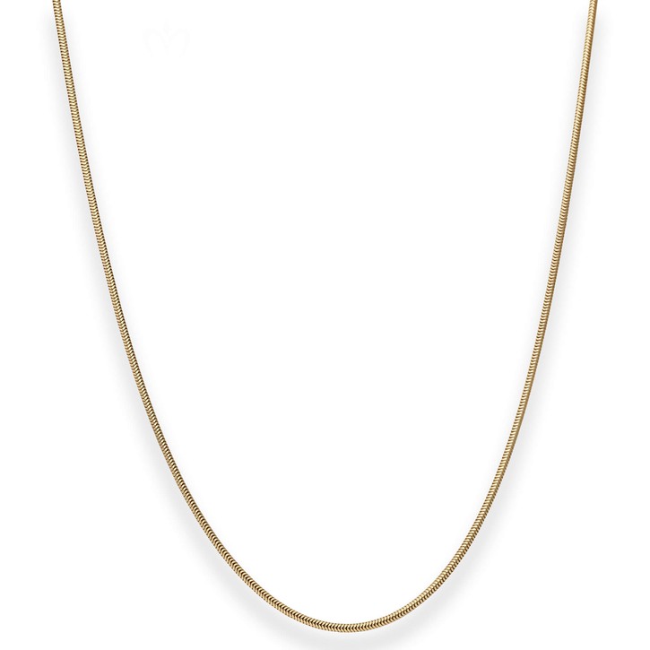 1.4mm Schlangenkette aus 333 Gelbgold 45cm