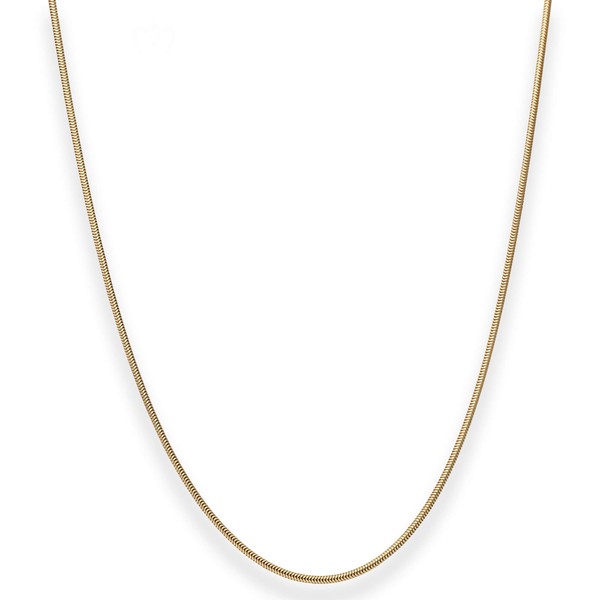 1.4mm Schlangenkette aus 333 Gelbgold 45cm