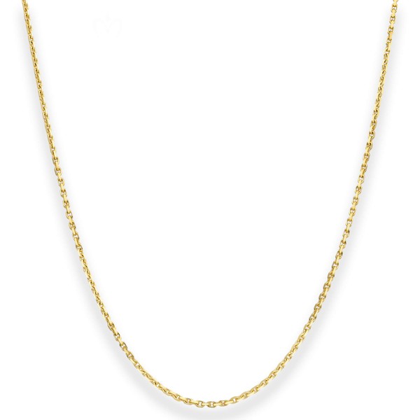 1.3mm Ankerkette diamantiert aus 333 Gelbgold 40cm