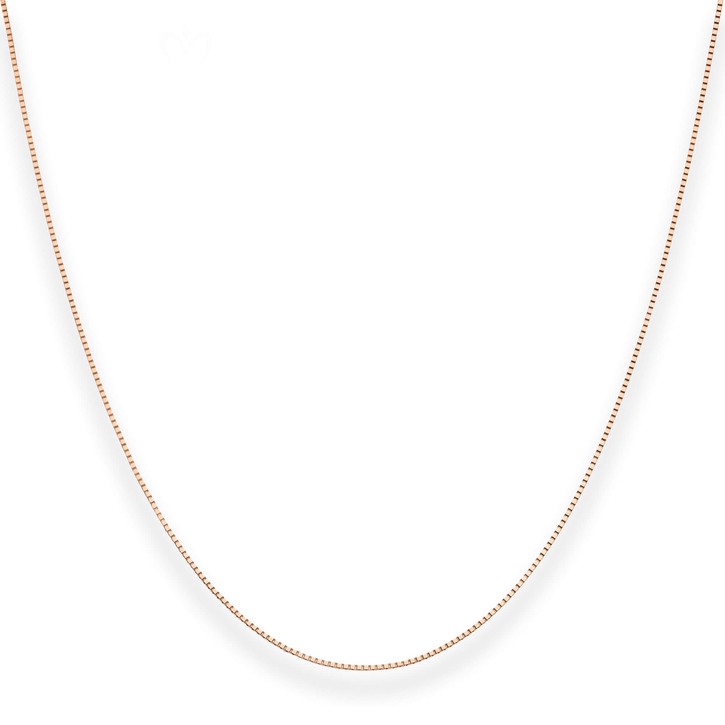 0.7mm Veneziakette aus 750 Rotgold 45cm