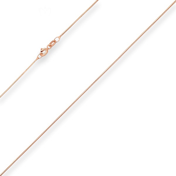 0.7mm Veneziakette aus 750 Rotgold 45cm