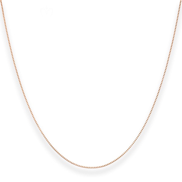 0.7mm Veneziakette aus 750 Rotgold 45cm