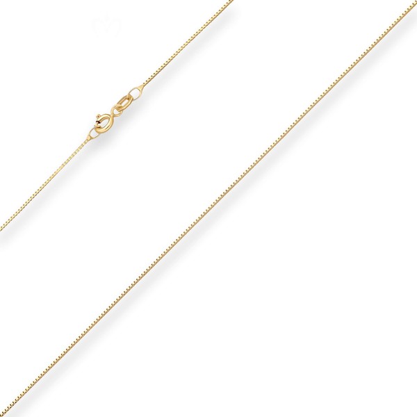 0.7mm Veneziakette aus 750 Gelbgold 45cm