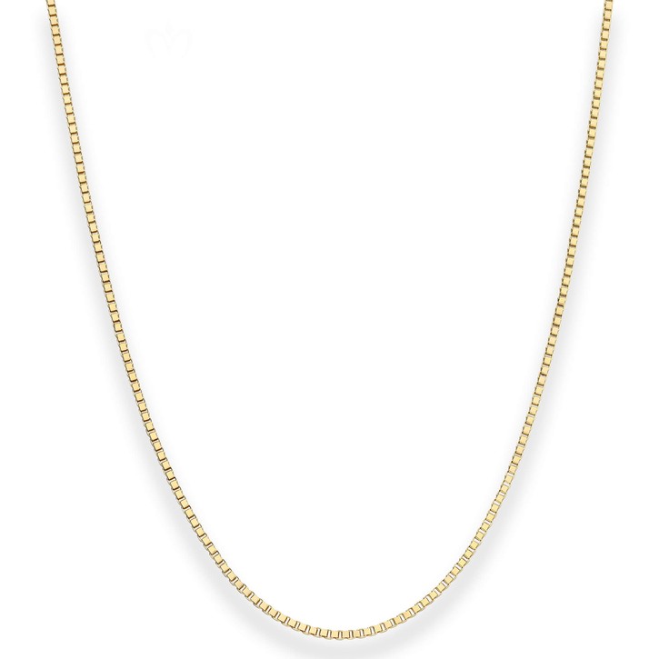 1.4mm Veneziakette aus 333 Gelbgold 45cm