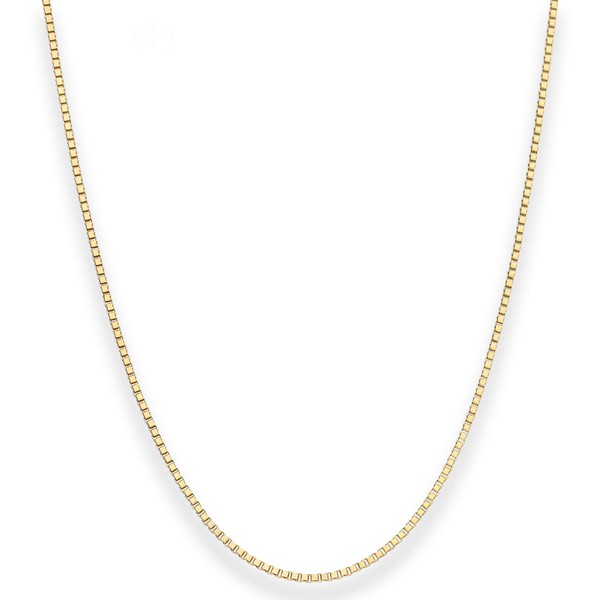 1.4mm Veneziakette aus 333 Gelbgold 80cm
