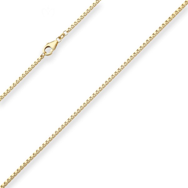 1.8mm Veneziakette aus 585 Gelbgold 50cm