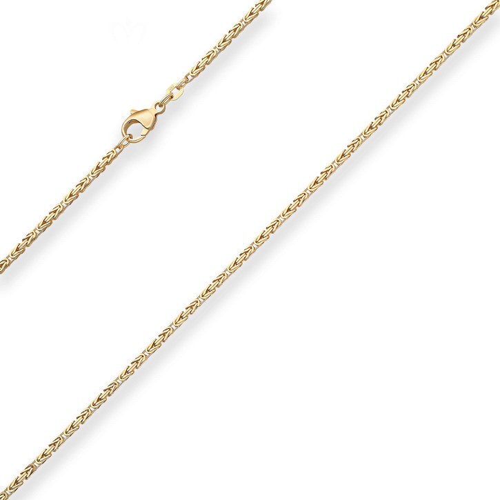 1.8mm Königskette aus 333 Gelbgold 55cm