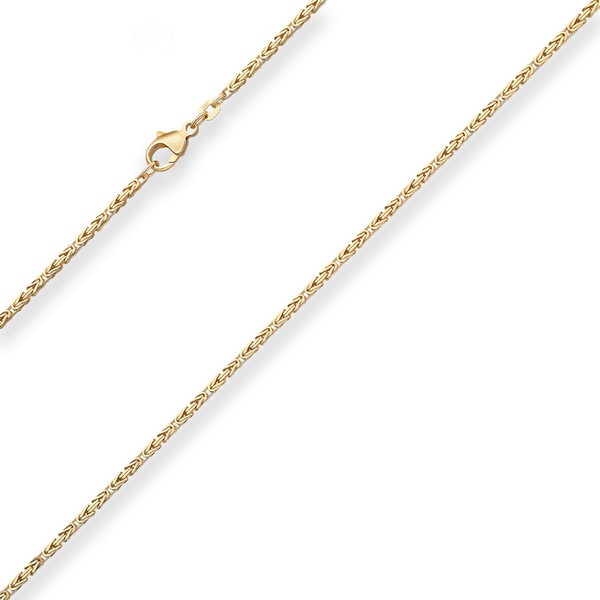 1.8mm Königskette aus 333 Gelbgold 55cm