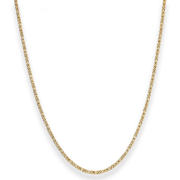 1.8mm Königskette aus 333 Gelbgold 55cm