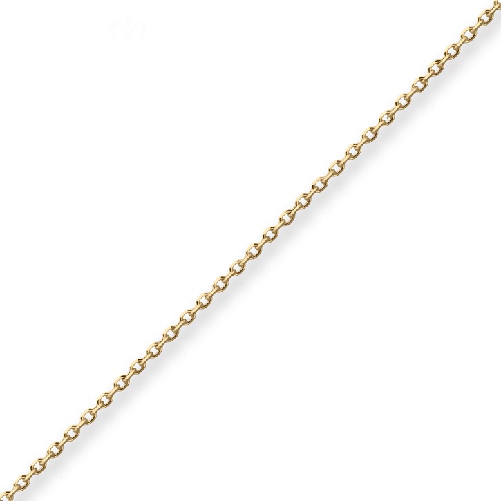 1.3mm Ankerkette diamantiert aus 333 Gelbgold 40cm