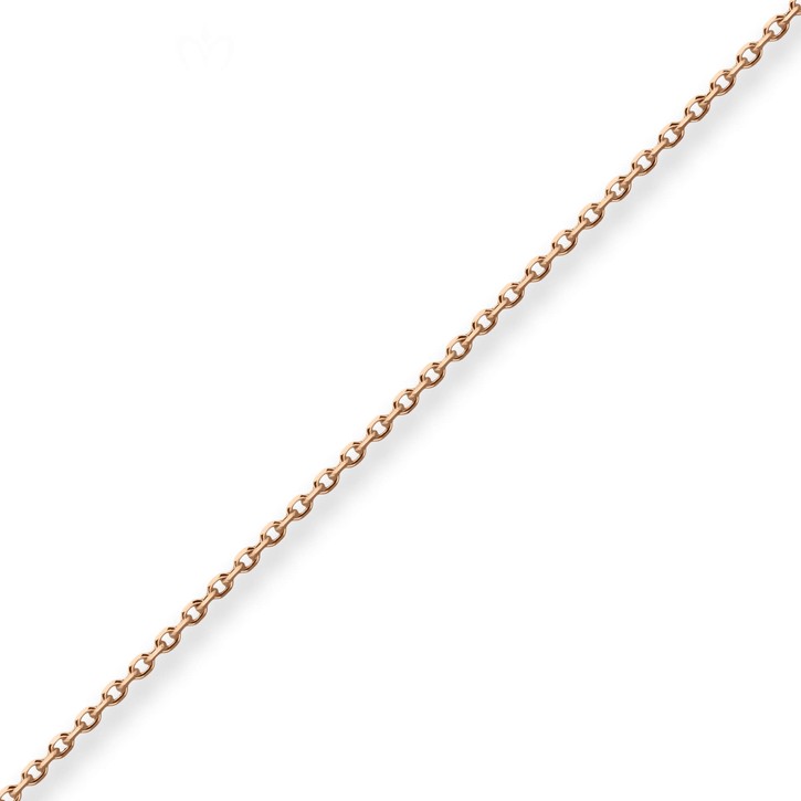 1.3mm Ankerkette diamantiert aus 750 Rotgold 42cm